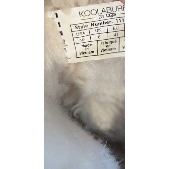 Koolaburra Ugg Aribel Short Shearling Suede Winter Boots Brown Women's 10 - Picture 10 of 13